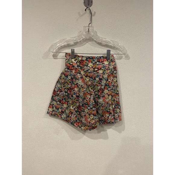 J.Crew Shorts Womens 000 Liberty Fabric Multicolor Floral Paperbag Waist Belted - Picture 2 of 4